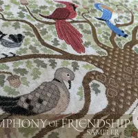 A symphony of friendship sampler cottage garden samplings