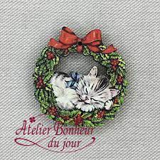 Bouton decoratif couronne chaton no 34 atelier bonheur du jour