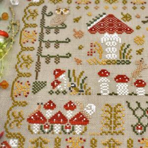 Champignon magique mushroom meadow kateryna stitchy princess fiche broderie