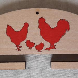 Cintre poule coq et poussins 10 ou 20 cm 1