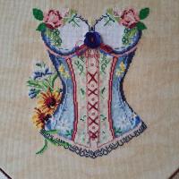 Corset de ete fiche ou kit de point de croix passion des croix