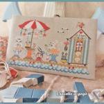 Cross stitch on the beach fiche de point de croix crocette a gogo broderie