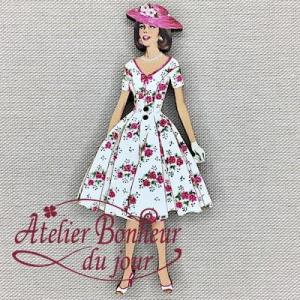 Dame au chapeau rose vi 67 atelier bonheur du jour