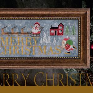 Fiche broderie cottage garden samplings merry christmas 