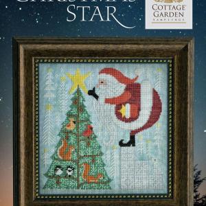 Fiche de broderie christmas star cottage garden samplings 