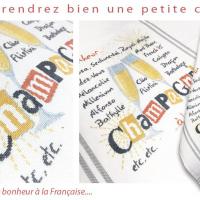 Fiche de broderie le champagne g046 de chez lilipoints 6