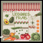 Fiche de broderie legumes frais 170 madame la fee