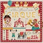 Fiche de broderie un jour au cirque 178 madame la fee