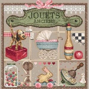 Fiche ou kit de point de croix jouets anciens 183 madame la fee