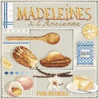 Fiche ou kit de point de croix madeleines a l ancienne fiche 185 madame la fee