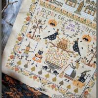 Halloween sampler fiche ou kit de point de croix crocette a gogo 2