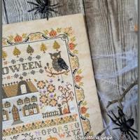 Halloween sampler fiche ou kit de point de croix crocette a gogo 3