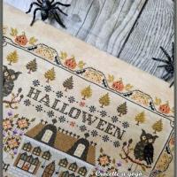 Halloween sampler fiche ou kit de point de croix crocette a gogo 4