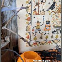 Halloween sampler fiche ou kit de point de croix crocette a gogo 5