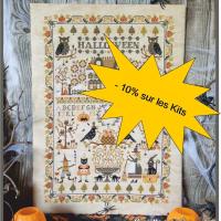 Halloween sampler fiche ou kit de point de croix crocette a gogo 8