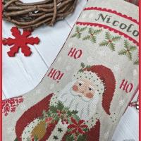 Ho ho ho christmas stocking fiche ou kit de point de croix crocette a gogo4