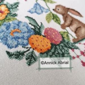 Fiche de broderie jardin de paques annick abrial