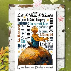 Le petit prince bdn84 fiche ou kits de points de croix isabelle haccourt vautier