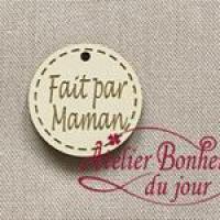 Bouton decoratif en bois fait par maman ms 26 atelier bonheur du jour