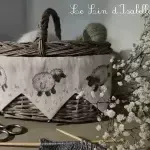 Panier moutons le lin d isabelle fiche broderie