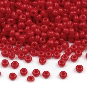 Perles de rocailles rouge fonce 10 0 2 3 mm