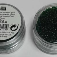 Perles de Rocailles Transparentes Vertes 2mm Rico Design 7091.03.49