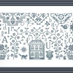 Fiche de broderie retour aux sources qc48 jardin prive