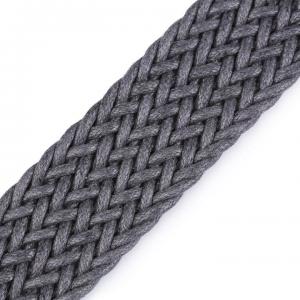 Sangle tressee gris anthracite 30mm