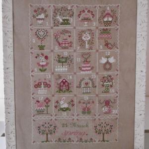 Shabby spring Calendar Cuore e Batticuore