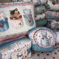 Tissu patchwork chats fuxicos e fricotes 1