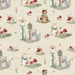Tissu patchwork chats fuxicos e fricotes cat001