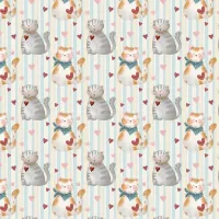 Tissu patchwork chats fuxicos e fricotes cat010