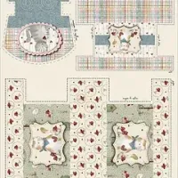 Tissu patchwork chats fuxicos e fricotes cat014