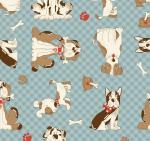 Tissu patchwork chiens 1