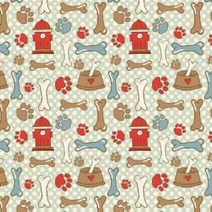 Tissu patchwork chiens 2