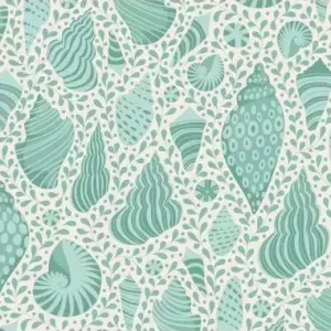 Tissus Patchwork Tilda Cotton Beach Shells Teal 110028