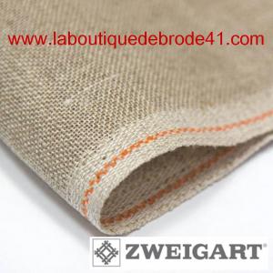 Toile a broder zweigart de lin cashel 3281 11 2 fils naturel 53