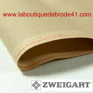 Toile a broder zweigart fein aida 7 pts 3793 mushroom 309