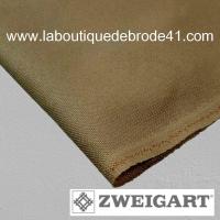 Toile a broder zweigart lugana 3835 10 fils ocre jaune 360