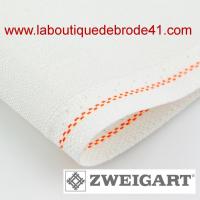 Toile a broder zweigart modena 3454 14 fils blanc 100