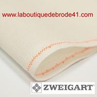 Toile a broder zweigart modena 3454 14 fils blanc 101