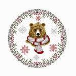 Un ours en hiver li28 isabelle haccourt vautier fiche de broderie