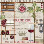 Vin de france de madame la fee fiche broderie